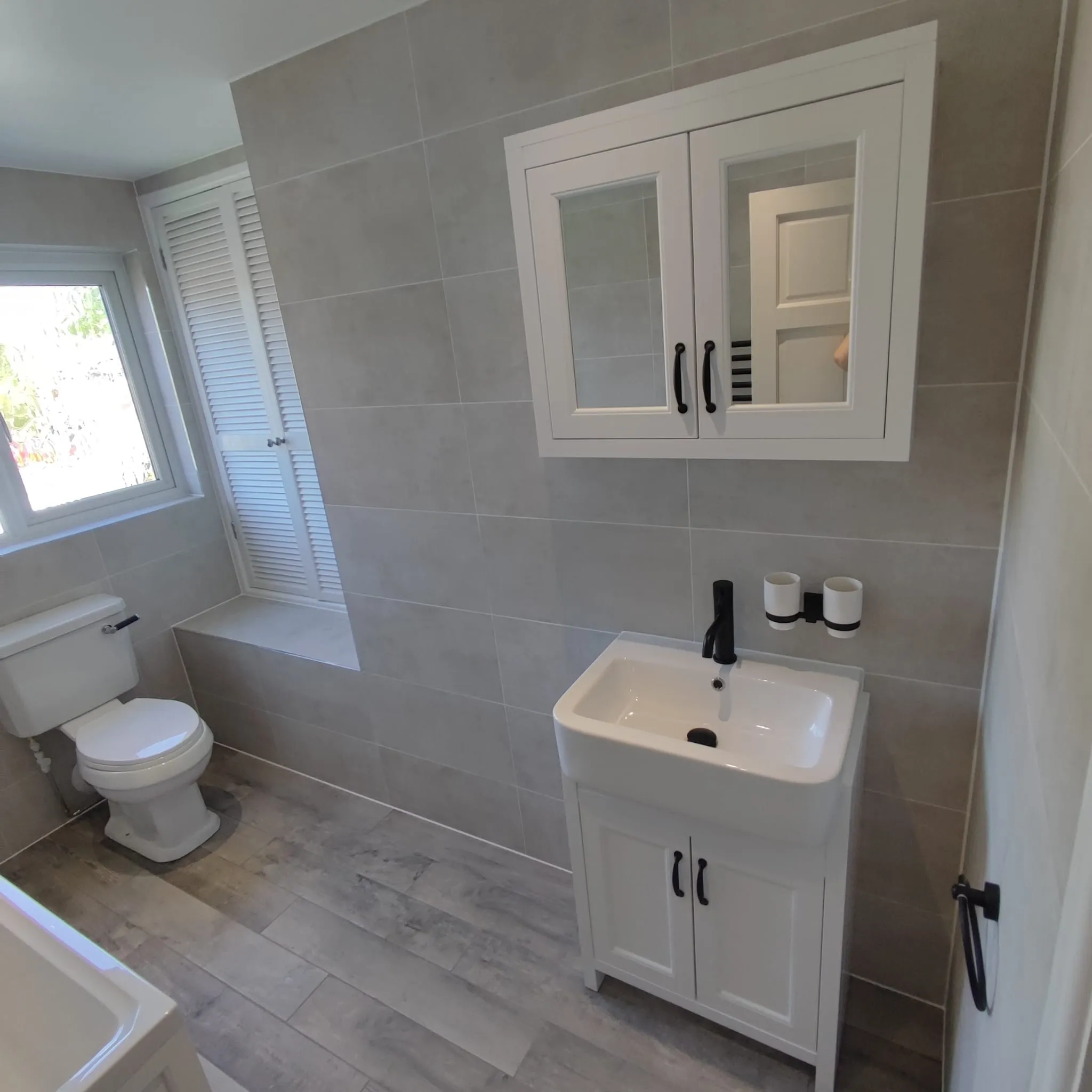 white cabinets