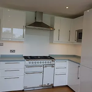 white cabinets