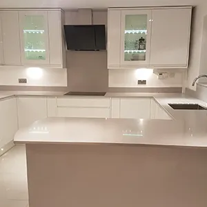 white cabinets