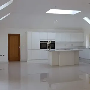 white cabinets